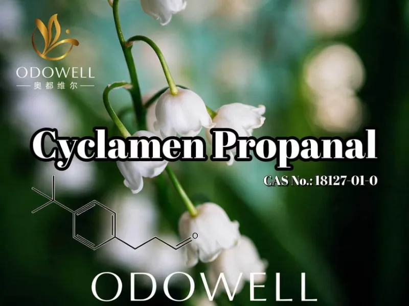 ODOWELL은 신선한 꽃과 뮤게 향수 용도로 시클라멘 프로판알을 권장합니다.