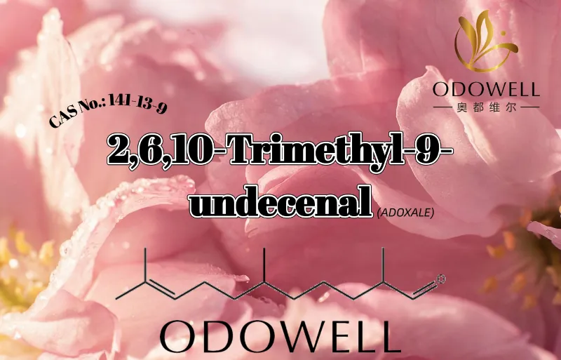 ODOWELL은 신선한 알데히드 꽃향기 및 물향기 용도로 2,6,10-트리메틸-9-운데세날을 권장합니다.