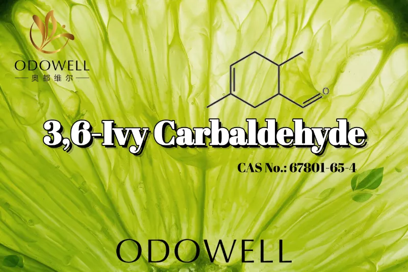 ODOWELL은 강렬한 녹색 및 시큼한 감귤류 향 응용 분야에 3,6-Ivy Carbaldehyde를 권장합니다.